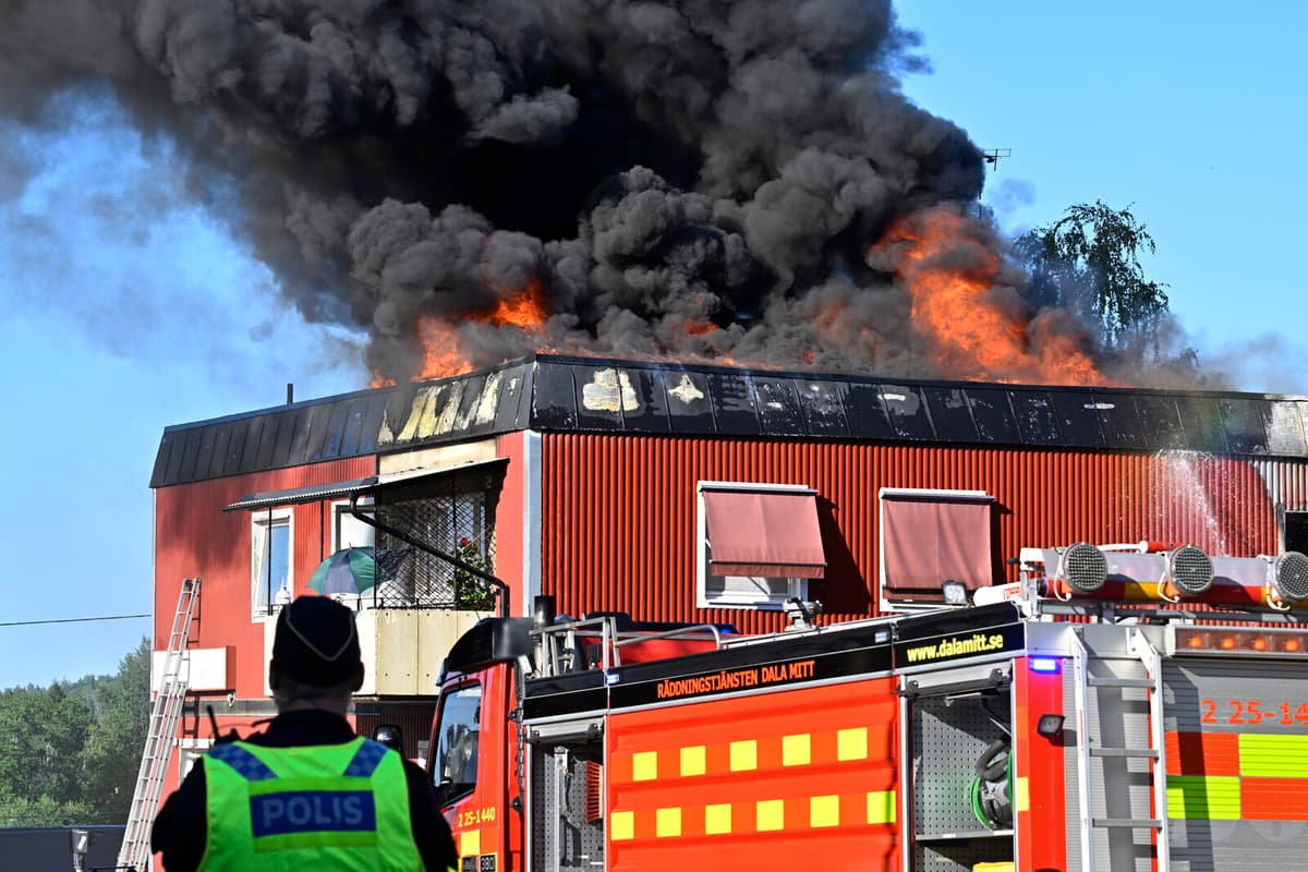 Säter Apartment Fire Sends One to Hospital