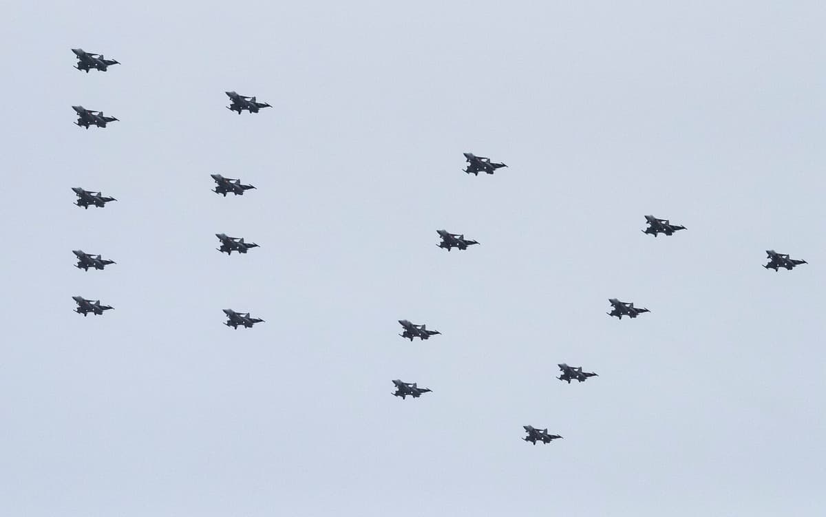 Then the Swedish Armed Forces' Christmas Trees Fly Over Sweden