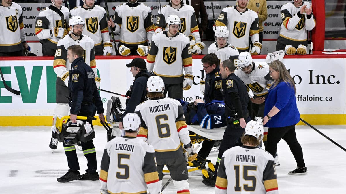 Nasty scenes in the NHL - Haydn Fleury taken to hospital after tackle