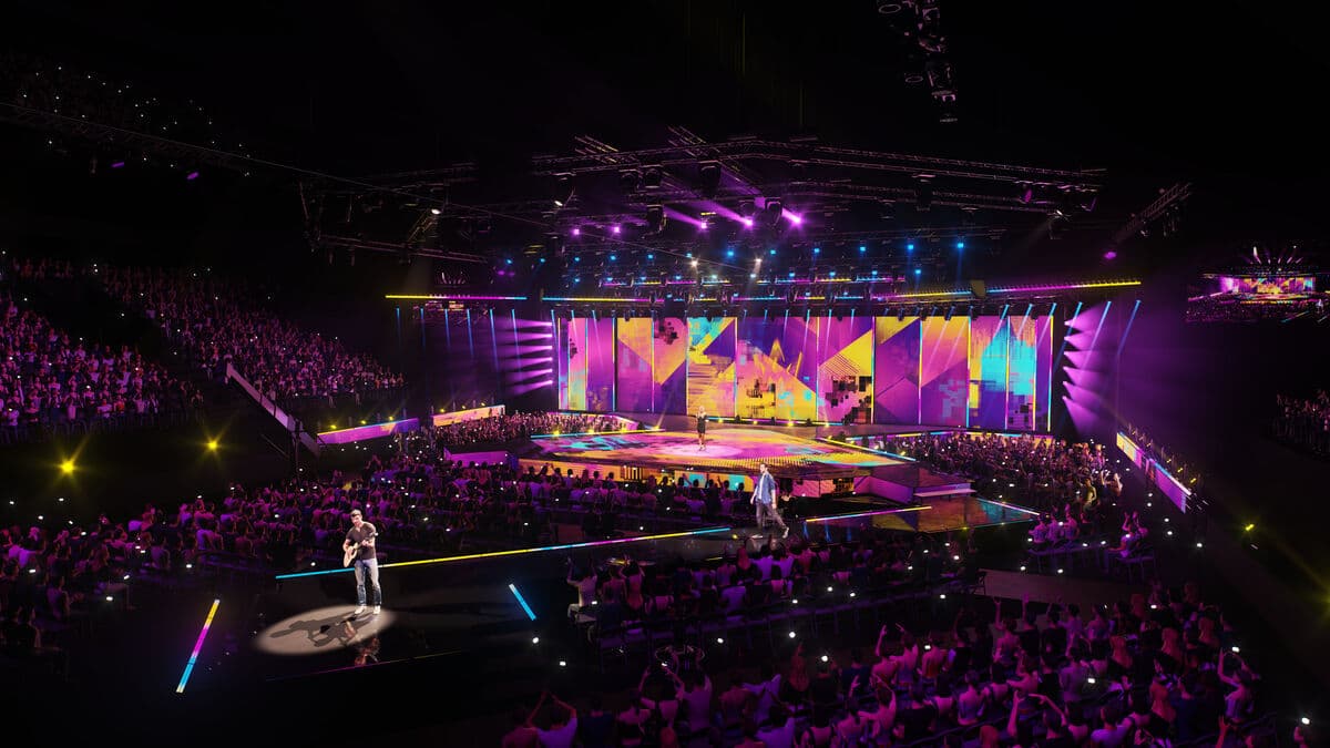 This is what the new stage in Melodifestivalen will look like this year