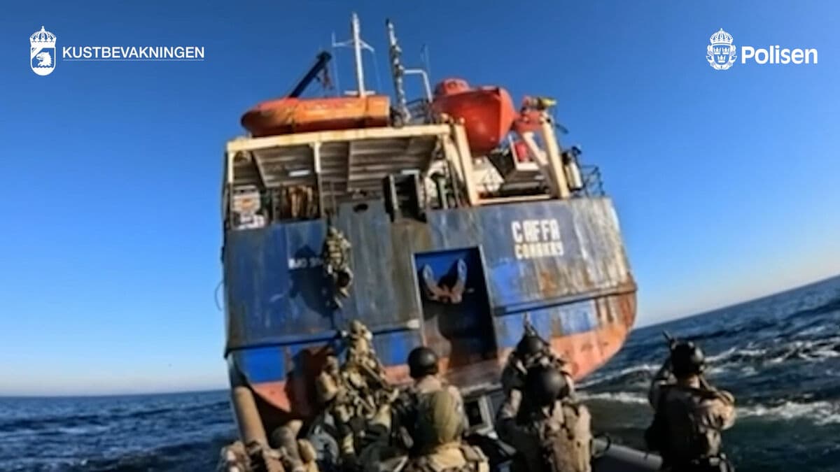 Person arrested after boarding Russian ship off Trelleborg