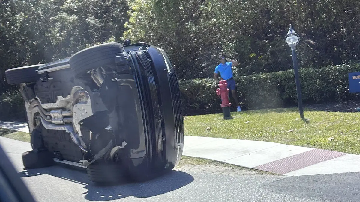 Tiger Woods released on bail after car flip near his Florida home