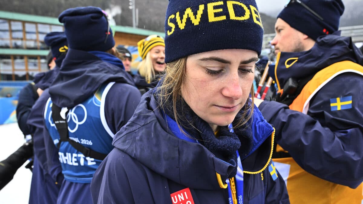The body is okay, but the heart isn't, says Ebba Andersson after the fall that brought Sweden down in the women's relay