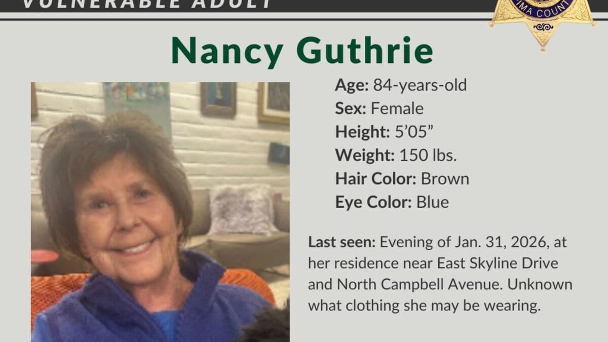 Nancy Guthrie, mother of Savannah Guthrie, missing and may have been kidnapped