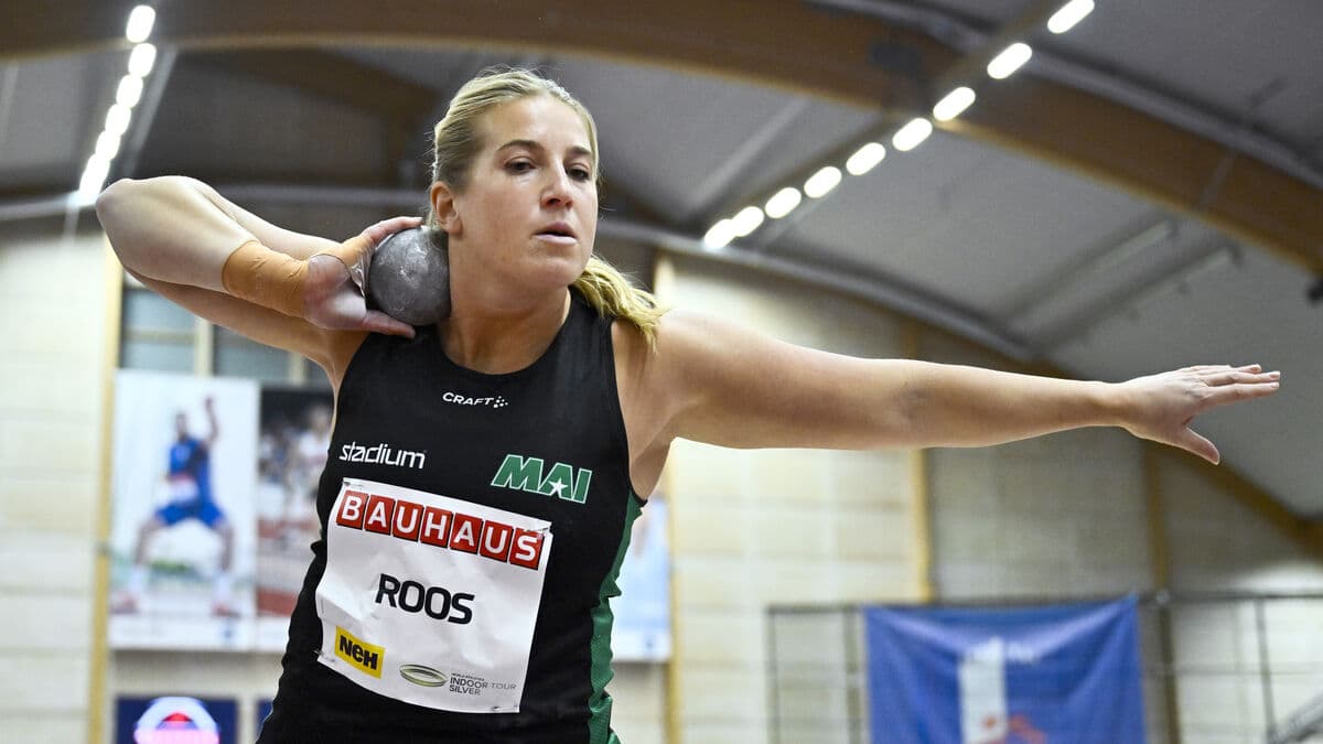 Fanny Roos sets personal indoor shot put record of 19.45 meters ahead of World Cup