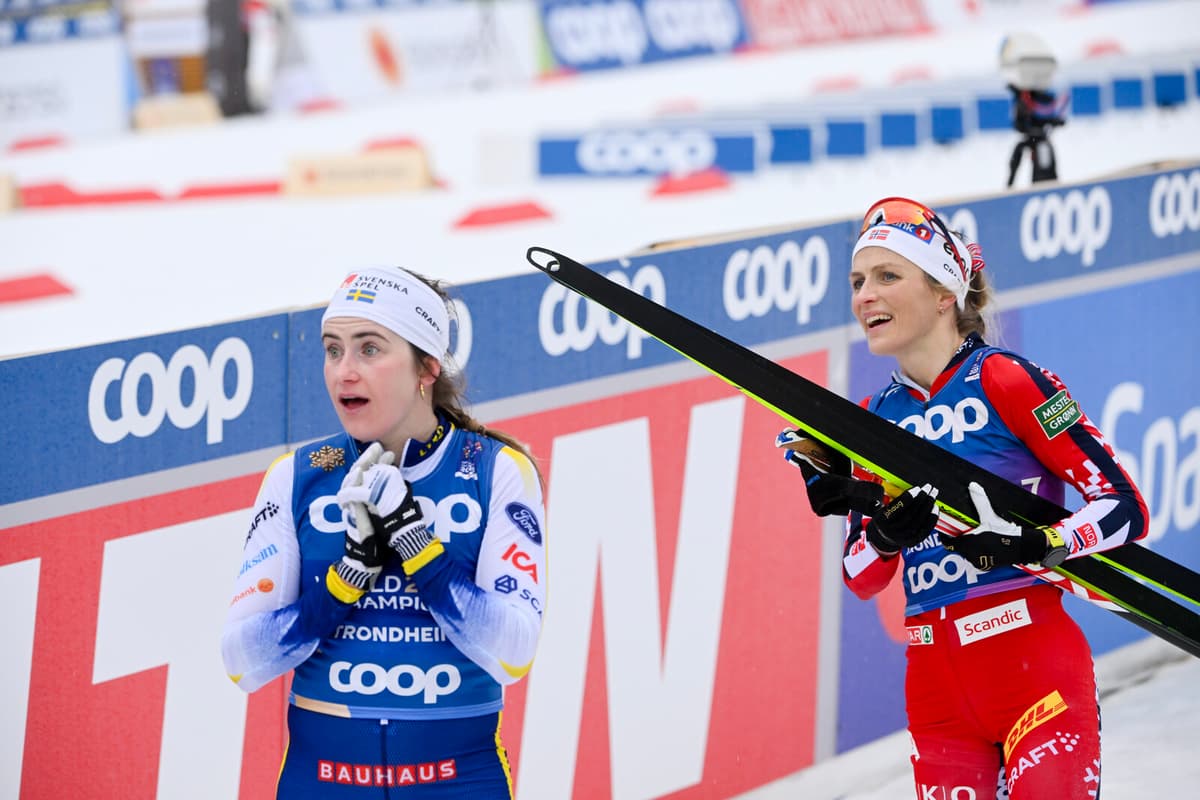 Johaug's response to the Swedish "finger gesture"