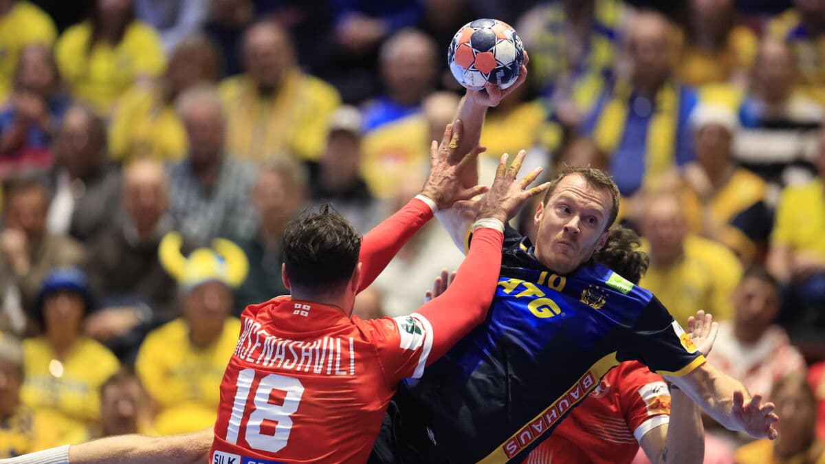 Sweden advances to intermediate round of European Handball Championship after big victory over Georgia