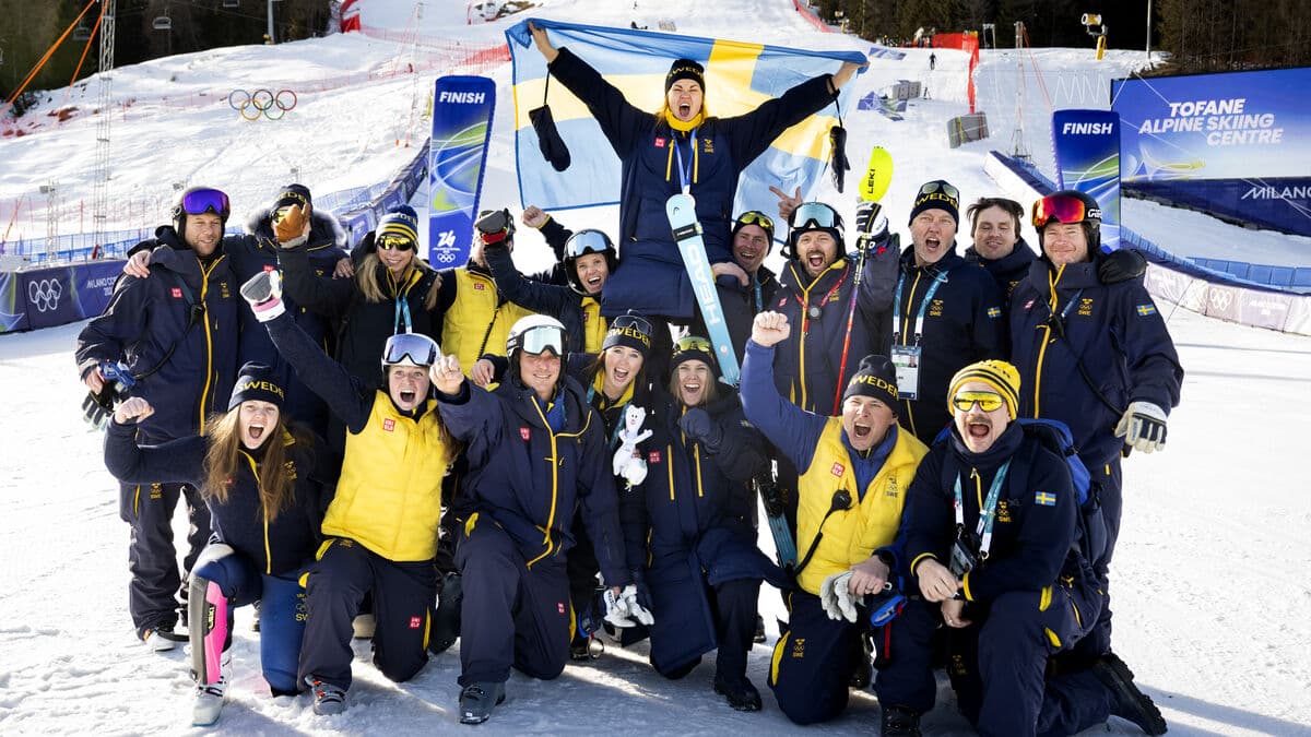 Coach Laband moved, so incredibly happy for Anna Swenn-Larsson