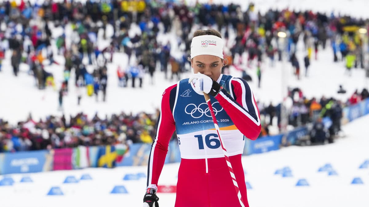 Kristine Stavås Skistad gave up - no chance against the Swedes in women's Olympic sprint final