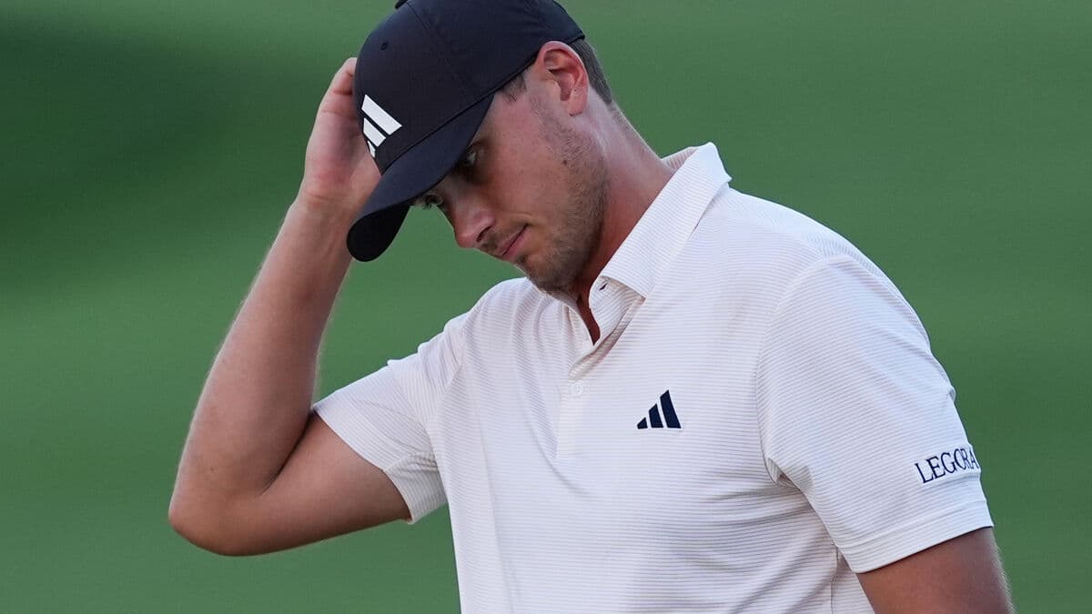 Ludvig Åberg collapsed in the Players Championship final, disappointed