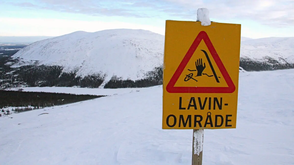 High avalanche danger in the Kebnekaise Mountains