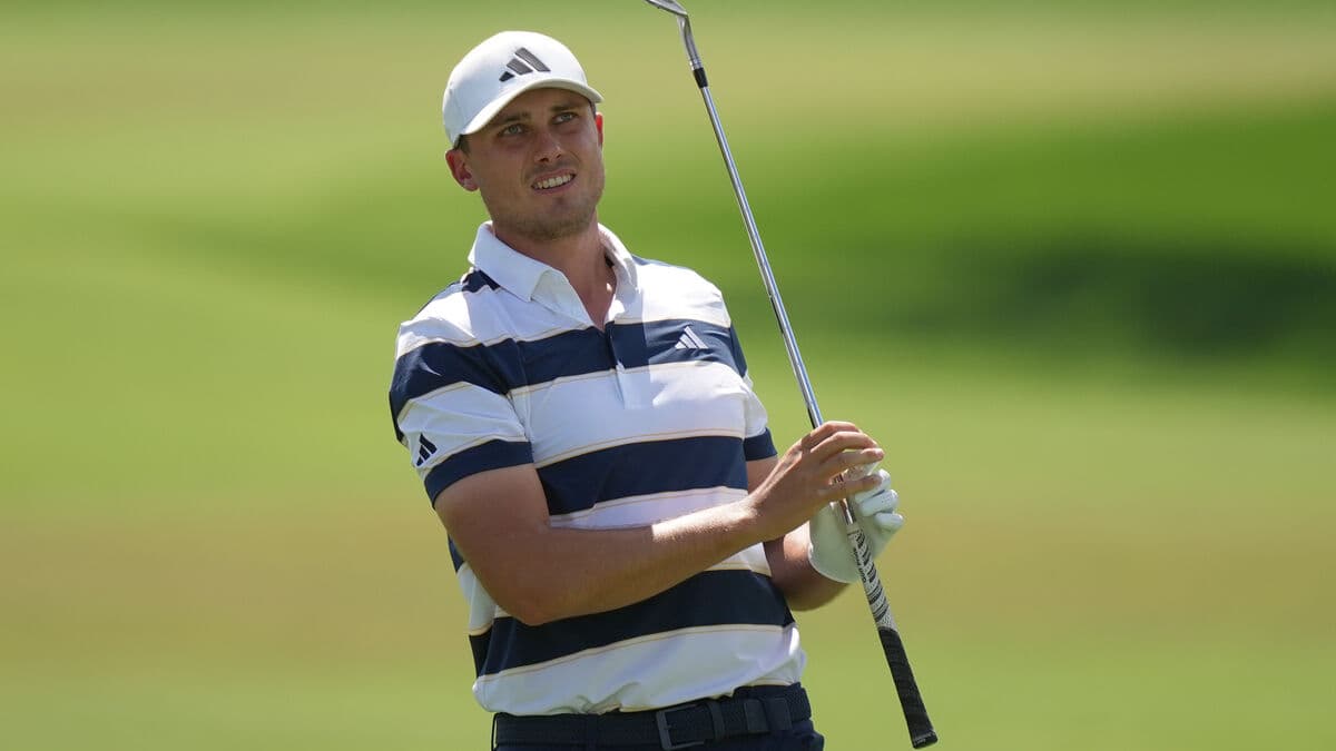 Åberg among the top, close to a hole-in-one in The Players