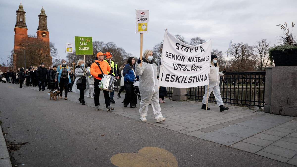 Appeals against stoppage of toxic substance at Senior Material factory in Eskilstuna