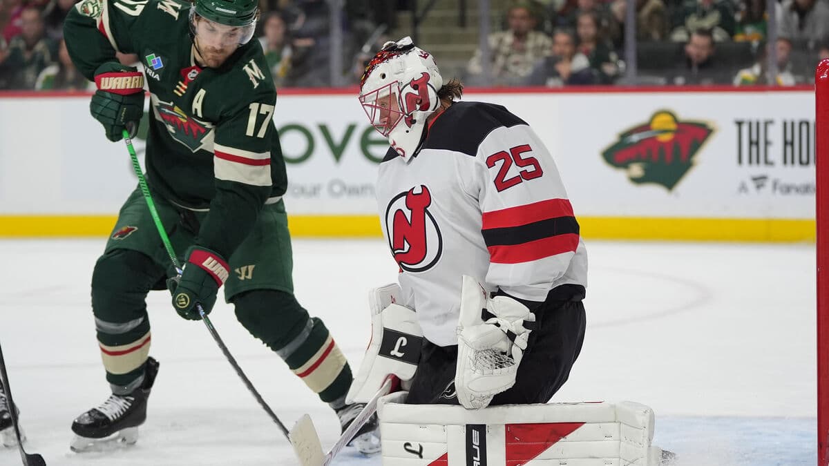 Markström wins the Swedish goalkeeping duel as New Jersey defeats Minnesota 5-2