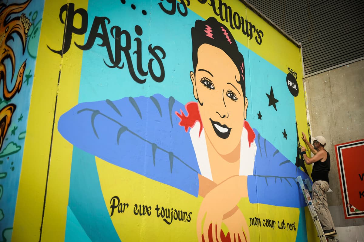 Josephine Baker Celebrated with New Mural in Paris