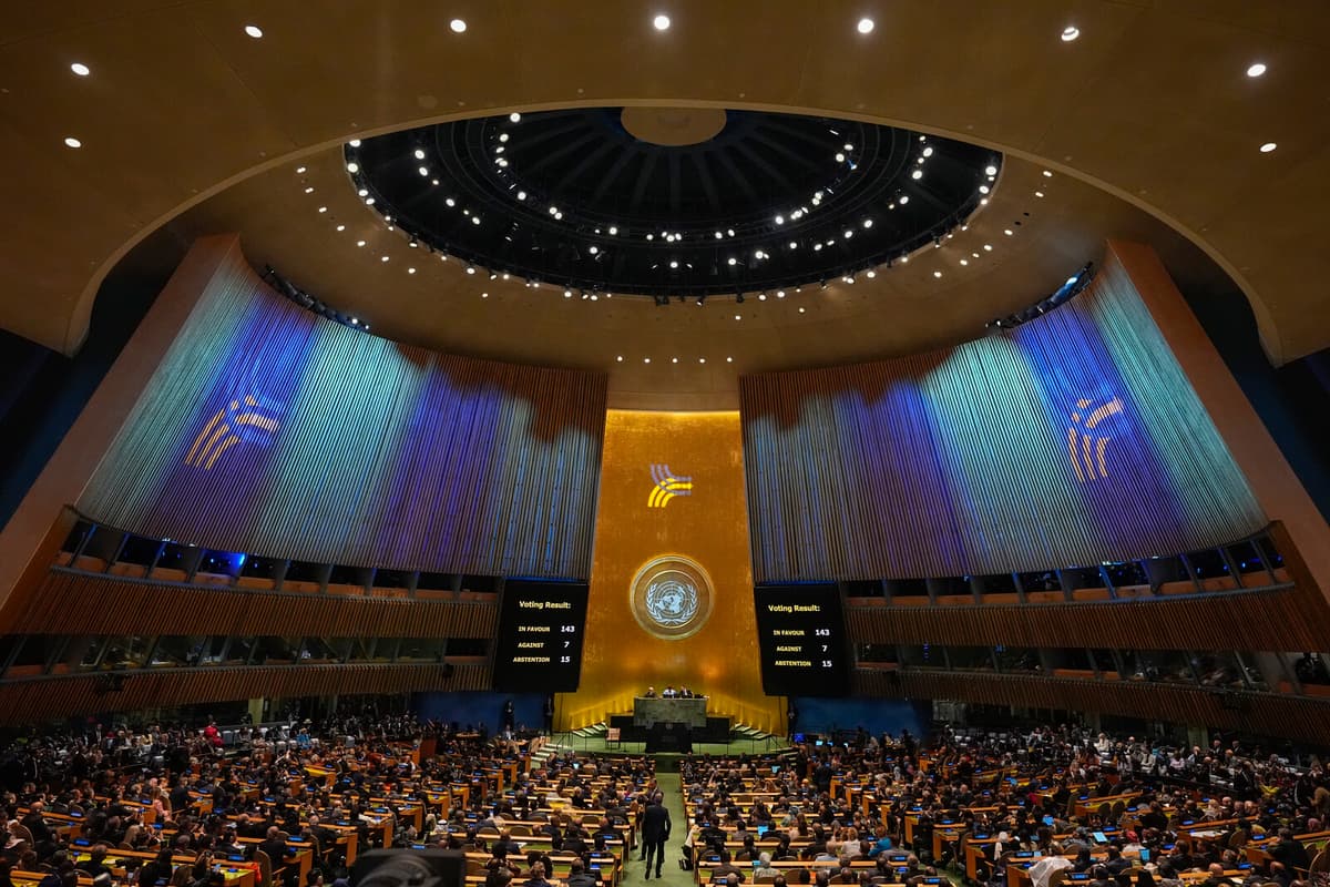 Israel Criticizes UN's Two-State Solution Vote as "Shameful"