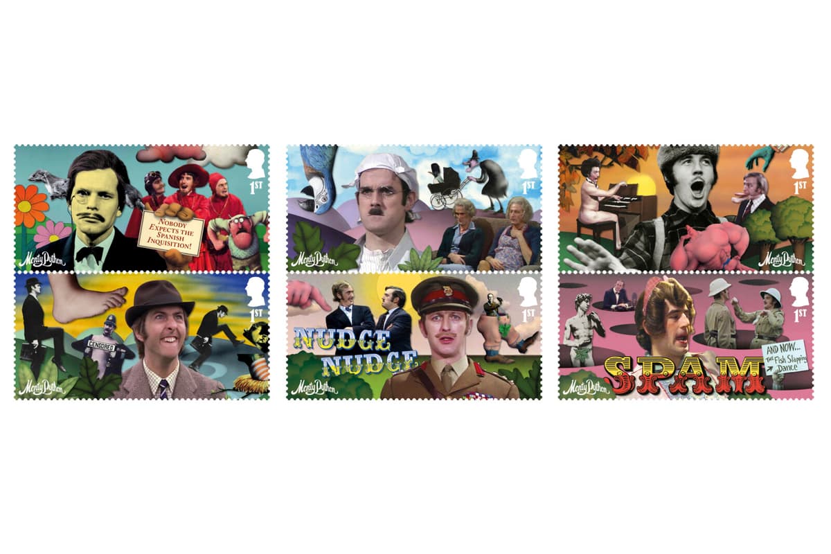 Monty Python Honored with New Royal Mail Stamp Collection