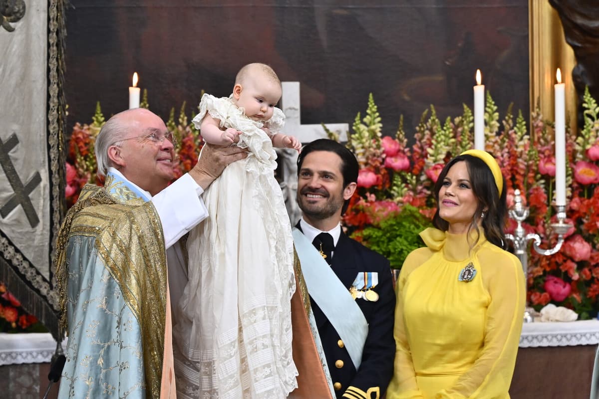 Princess Ines Baptized at Drottningholm with Royal Family in Attendance
