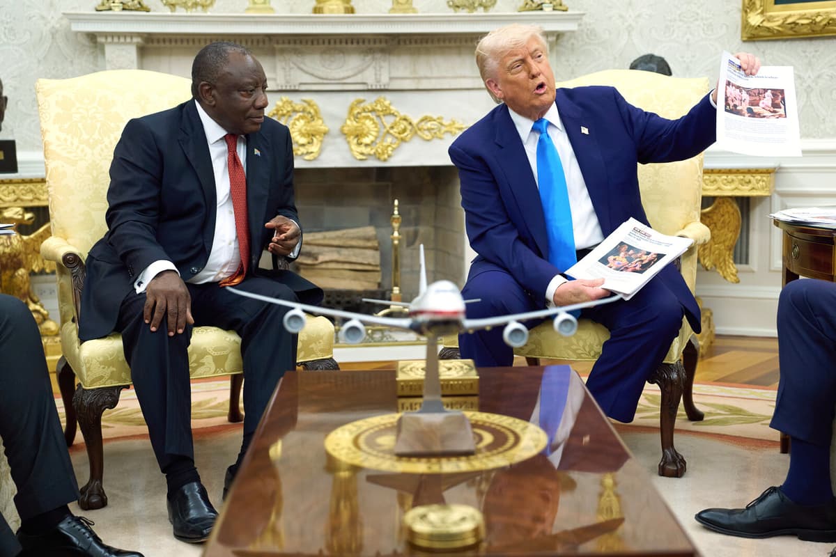 Trump Shows Wrong Image in Genocide Claim to South Africa President