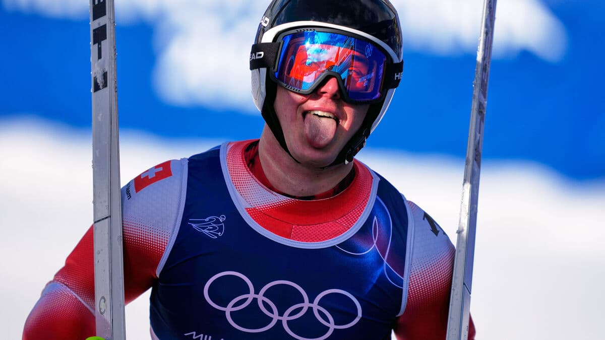 Franjo von Allmen wins third Olympic gold