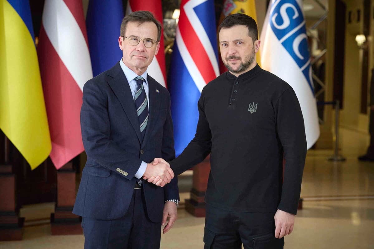 Kristersson and Zelenskyj Discuss Ukraine Support and Cooperation