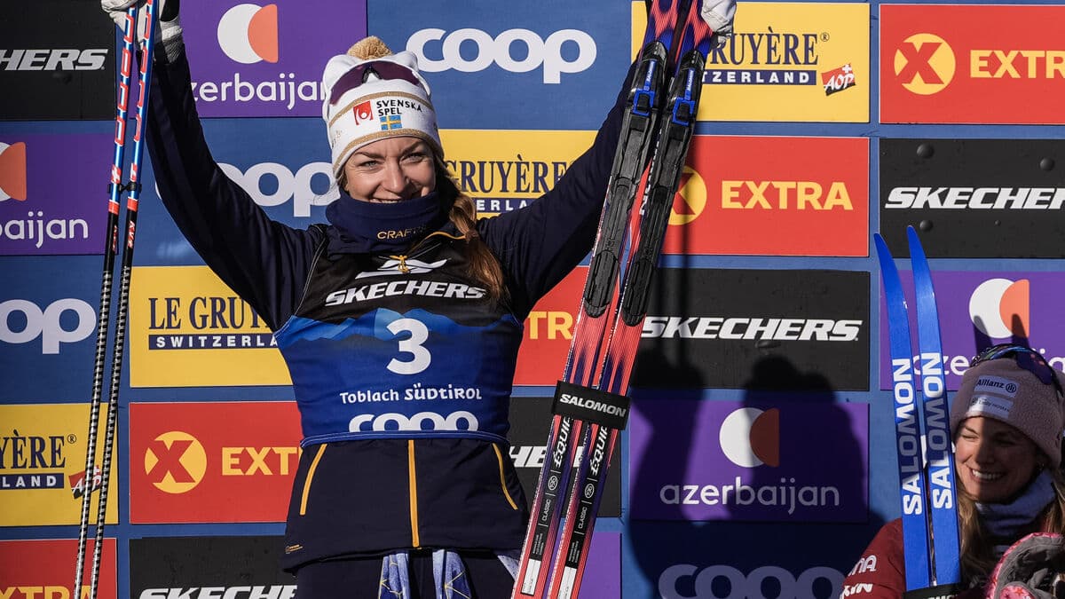 Podium again for Moa Ilar - second in the pursuit start at Tour de Ski