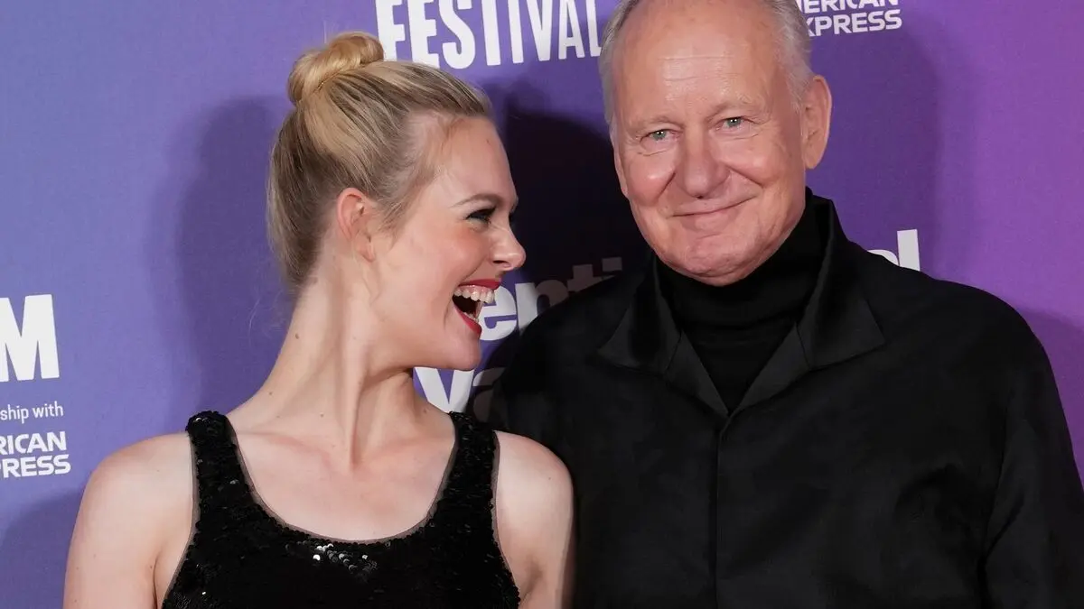 Stellan Skarsgård films with Dakota Fanning, Elle Fanning's sister