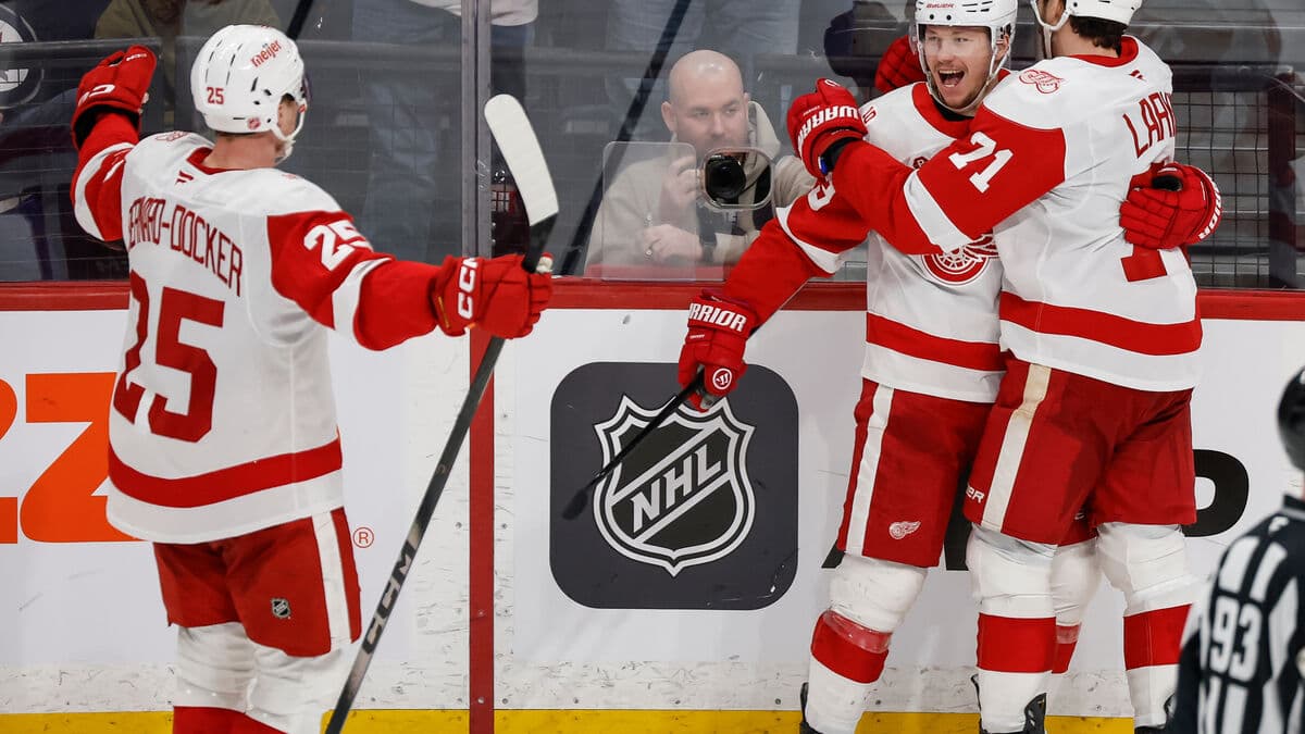 Lucas Raymond's success continues - new points for Detroit