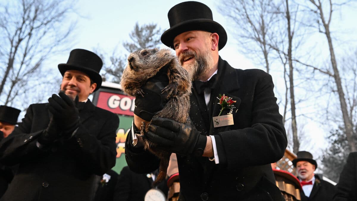Groundhog Phil predicts another six weeks of winter