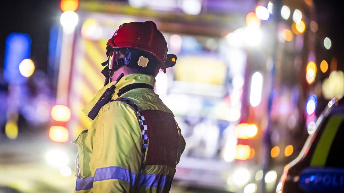 Fire in apartment building on Frösön – man arrested