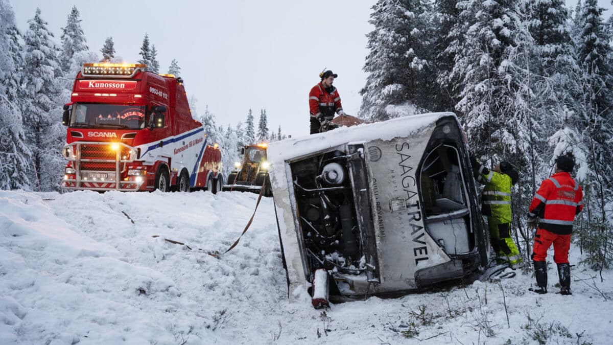 After the bus accident – most have been discharged