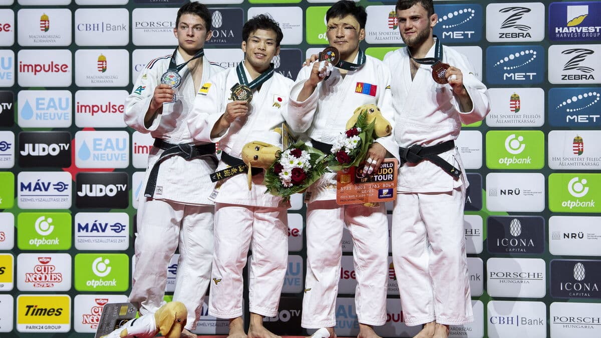 Russian celebration after judo victory