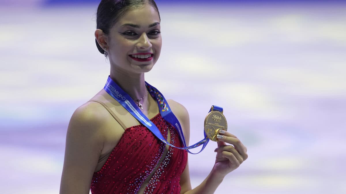 Two Russian figure skaters ready for the Olympics