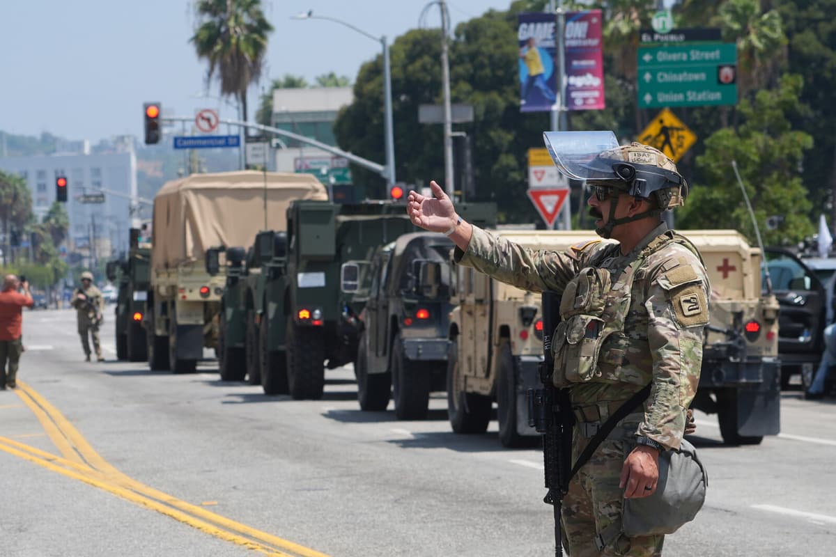 Trump Claims Los Angeles Is Invaded by Foreign Enemy