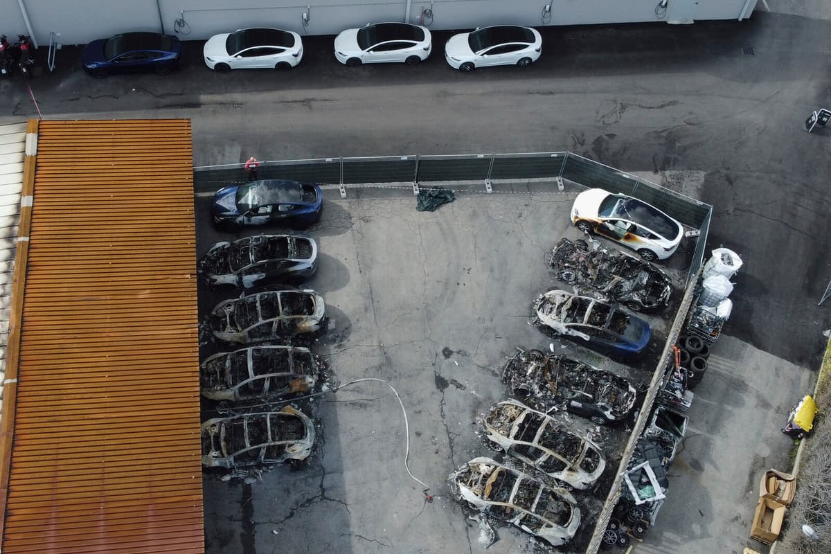 17 Tesla Cars Set Ablaze in Rome; Italy Boosts Security Measures