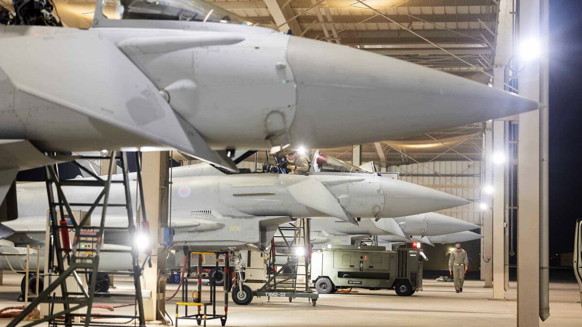 British fighter jets shoot down two Iranian drones in Middle East defensive operation