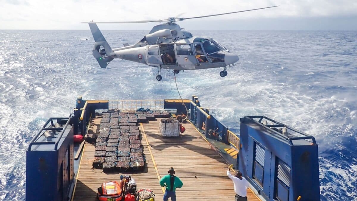 French Navy seizes nearly five tons of cocaine from fishing vessel in South Pacific