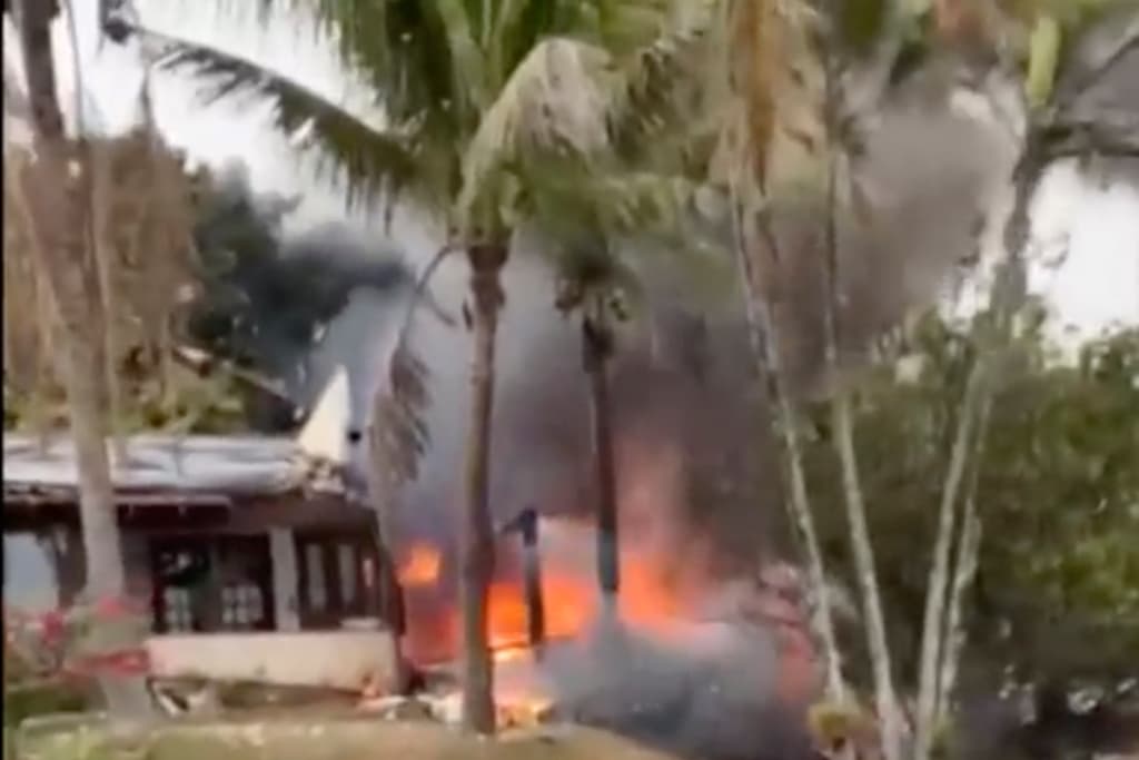 Everyone on board died when the plane crashed